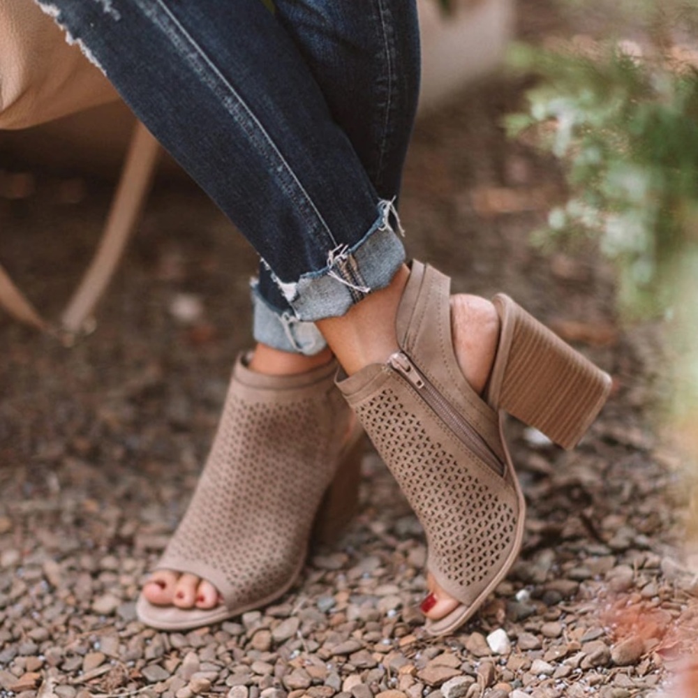 Vince Camuto peep toe heels